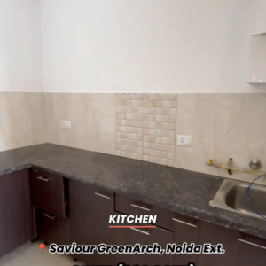 Kitchen in 2 BHK Apartment at Saviour Green Arch, Tech Zone Greater Noida – for Sale