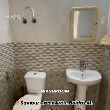Bathroom in 2 BHK Apartment at Saviour Green Arch, Tech Zone Greater Noida – for Sale