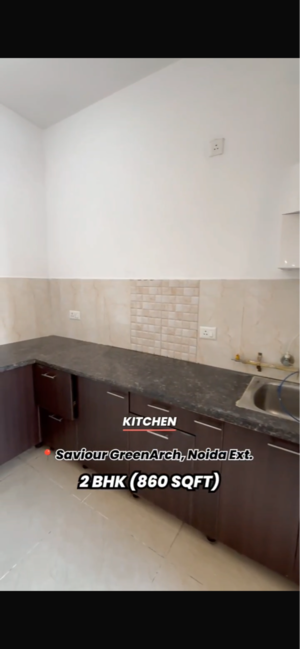 Kitchen in 2 BHK Apartment at Saviour Green Arch, Tech Zone Greater Noida – for Sale