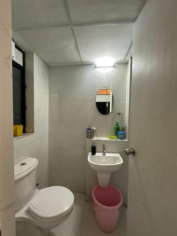 Bathroom in 1.5 BHK Apartment at Runwal Gardens Phase 2, Dombivli East – for Rent
