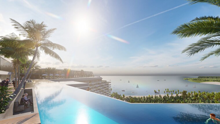 Swimming Pool, bhutani-acqua-eden Studio 866 Sq.Ft. Apartment In Sancoale Goa 9293806
