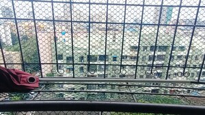 Balcony in 3 BHK Apartment at Rashmi Pride C, Mira Road East – for Rent