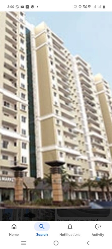 3 BHK Apartment For Sale in Prateek Stylome, Sector 45