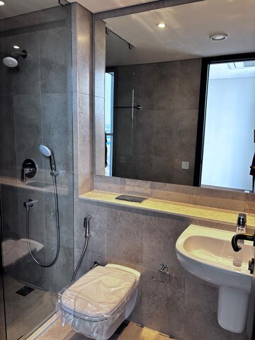 Bathroom in 3.5 BHK Apartment at Panchshil Towers, Kharadi – for Rent