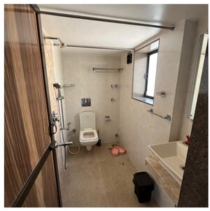 Attached Bathroom in 2 BHK Apartment at Shangrila CHS Versova, Versova – for Rent