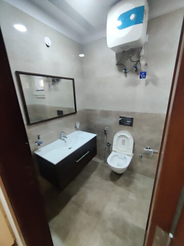 Bathroom in 3 BHK Builder Floor at Palam Vihar Residents Association, Palam Vihar – for Rent