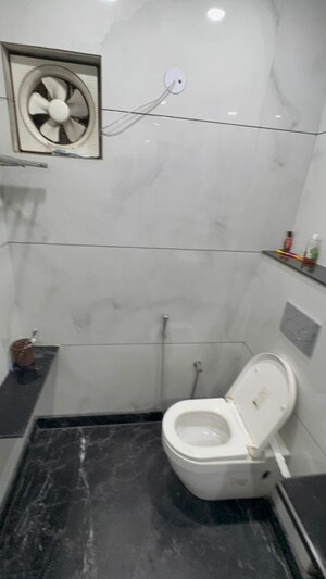 Bathroom in 3 BHK Apartment at Priyadarshni Apartments, Paschim Vihar – for Rent