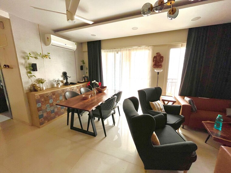 Living Room, vijay-orovia 3.5 Bedroom 1200 Sq.Ft. Apartment In Ghodbunder Road Thane 9294207