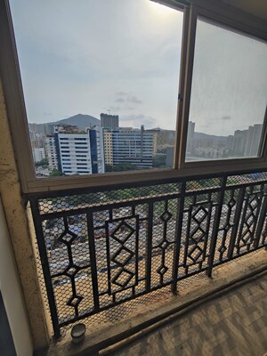 Balcony in 2 BHK Apartment at Vasant Fiona, Pokhran Road No Two – for Rent