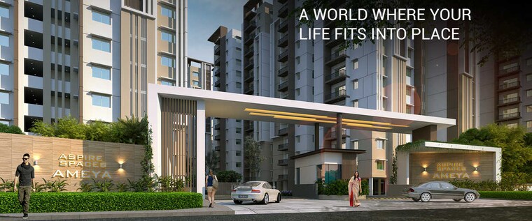 Exterior View, aspire-spaces-ameya 2 Bedroom 1210 Sq.Ft. Apartment In Miyapur Hyderabad 9294350