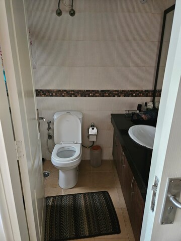 Bathroom in 3 BHK Apartment at Dhoot Time Residency, Sector 63 – for Rent