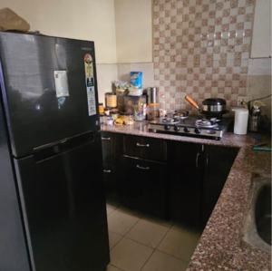 Kitchen in 2.5 BHK Apartment at Amrapali Princely Estate, Sector 76 – for Rent