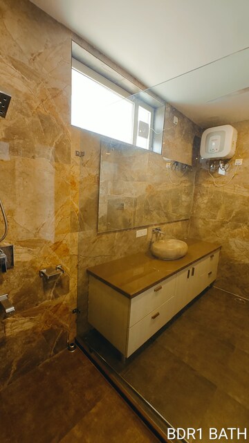 Bathroom in 4 BHK Builder Floor at Boutique Residential Apartments G-88, Saket – for Rent