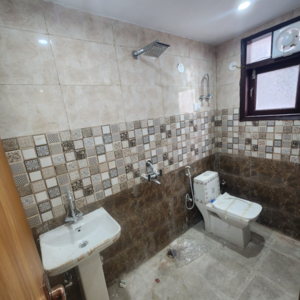 Bathroom in 2 BHK Builder Floor at Chattarpur – for Sale