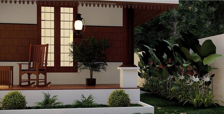 Garden, punkunnam 3 Bedroom 2000 Sq.Ft. Independent House In Punkunnam Thrissur 9294780