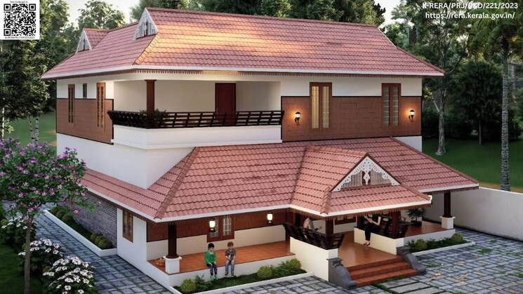 Exterior View, punkunnam 3 Bedroom 2000 Sq.Ft. Independent House In Punkunnam Thrissur 9294780