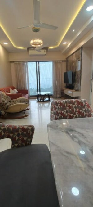 Living Room in 3 BHK Apartment at Kanakia Silicon Valley, Powai – for Rent
