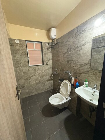 Bathroom in 1 RK Apartment at Nyati Elysia, Kharadi – for Rent