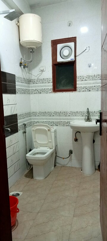 Bathroom in 1 BHK Builder Floor at Panchsheel Vihar – for Rent