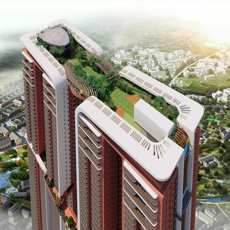 Exterior View, brigade-gateway 4 Bedroom 4123 Sq.Ft. Apartment In Kokapet Hyderabad 9295397