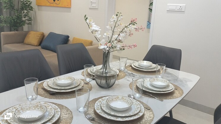 Dining area, brigade-gateway 4 Bedroom 4123 Sq.Ft. Apartment In Kokapet Hyderabad 9295397