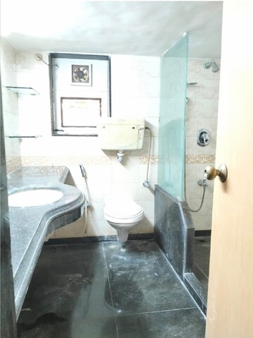 Bathroom in 3 BHK Apartment at Santacruz West – for Rent