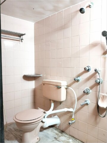Bathroom in 3 BHK Apartment at Santacruz West – for Rent