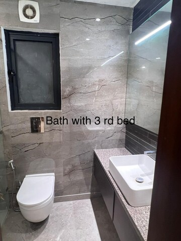 Bathroom in 3 BHK Builder Floor at Greater Kailash I – for Rent