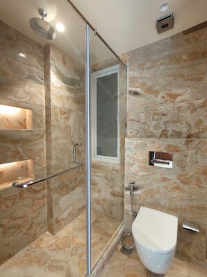 Bathroom in 3 BHK Builder Floor at Malviya Nagar – for Rent