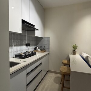 Kitchen in 1 BHK Independent House at Gurugram CGHS, Sector 56 – for Rent