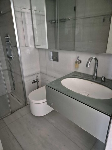 Bathroom in 3 BHK Apartment at Lower Parel – for Rent