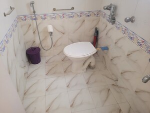 Attached Bathroom in 2 BHK Apartment at Sharad Vaibhav, Model Colony – for Rent