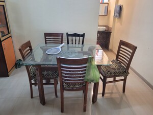 Dining area in 2 BHK Apartment at Sharad Vaibhav, Model Colony – for Rent