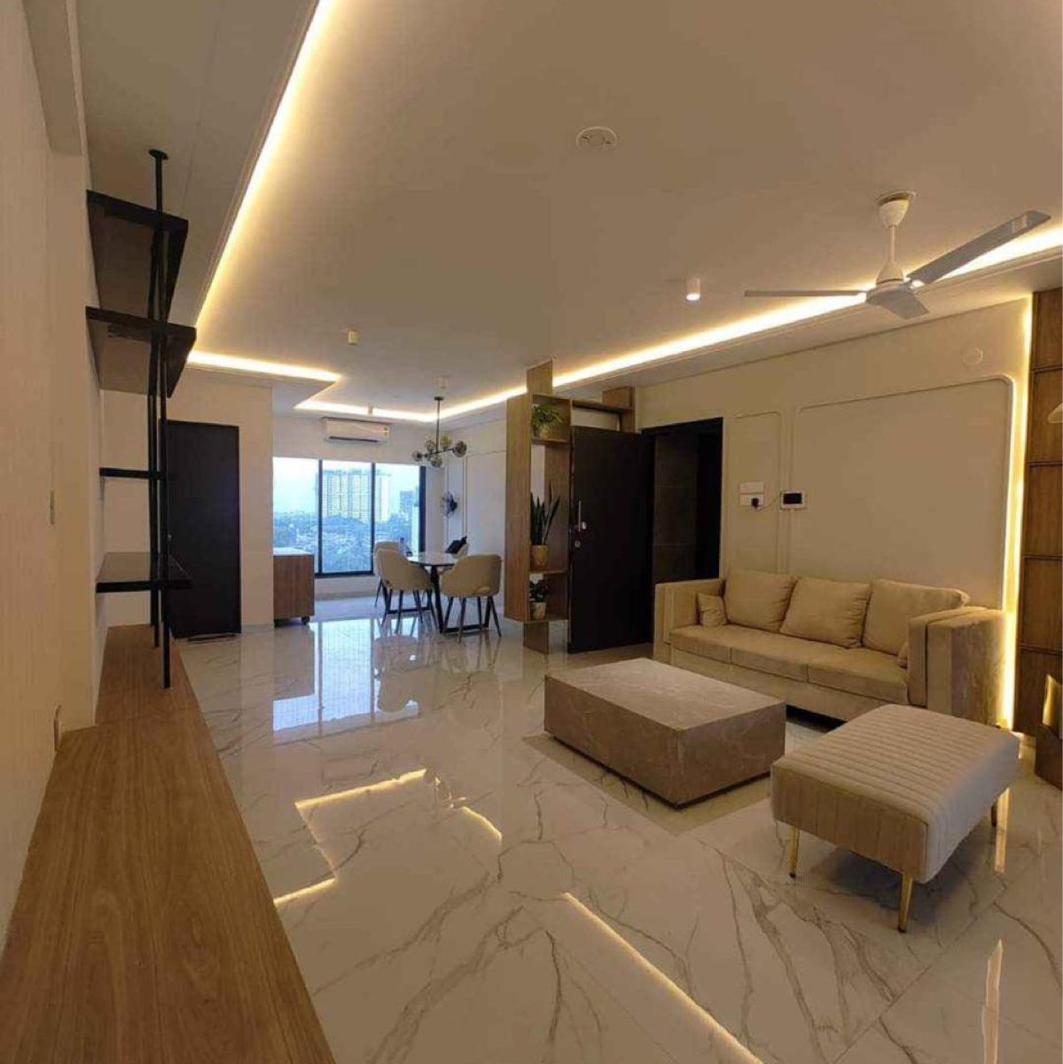 2 BHK + Pooja Room Apartment For Rent in Oxford Apartments Bandra West