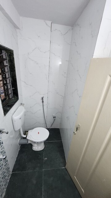 Bathroom in 1 BHK Apartment at Rajaram Sukur Sapphire, Ghodbunder Road – for Rent