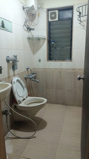 Bathroom in 3 BHK Apartment at Lodha Paradise, Majiwada – for Rent