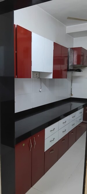 Kitchen in 3 BHK Apartment at Rustomjee Azziano Wing D, Thane West – for Rent