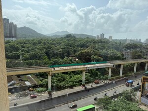 Balcony in 2 BHK Apartment at Bhoomi Acres, Thane West – for Rent