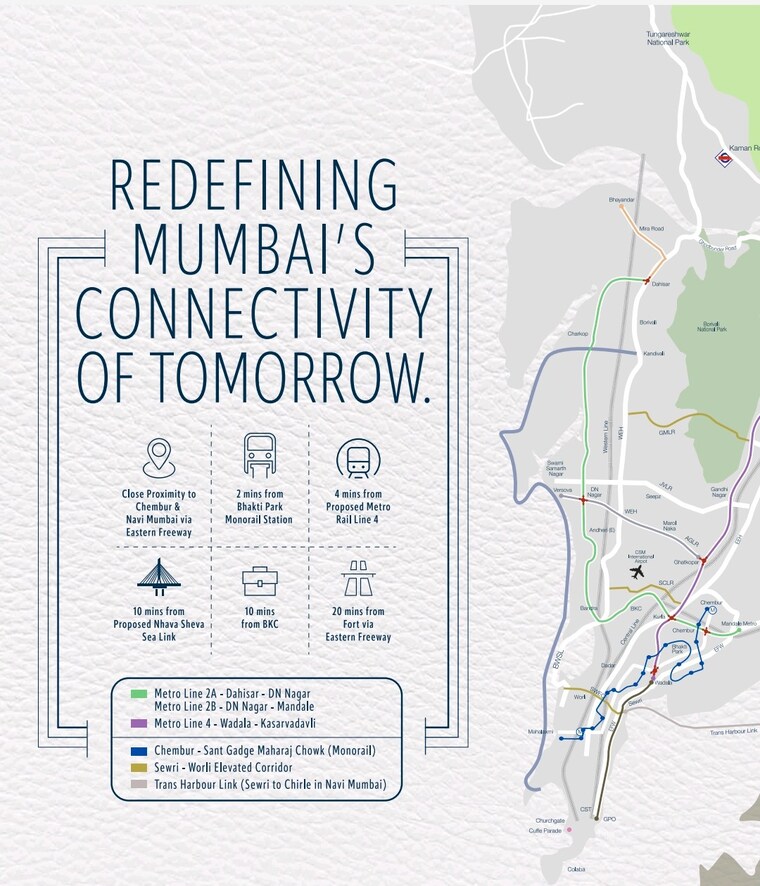 Map Location, ajmera-manhattan 2 Bedroom 848 Sq.Ft. Apartment In Bhakti Park Mumbai 9295646