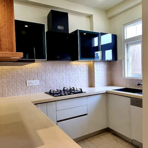 Kitchen in 2.5 BHK Apartment at Tejas Greenberry Signatures, Vrindavan Yojna – for Sale