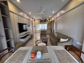 Living Room in 2 BHK Apartment at Omkar Meridia, Kurla West – for Rent