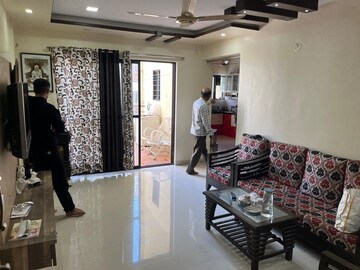 Living Room in 2 BHK Apartment at Aaroh Dwelling, Ambegaon Budruk – for Rent