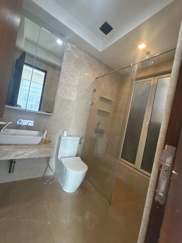 Bathroom in 3 BHK Apartment at Indiabulls Blu, Worli – for Rent