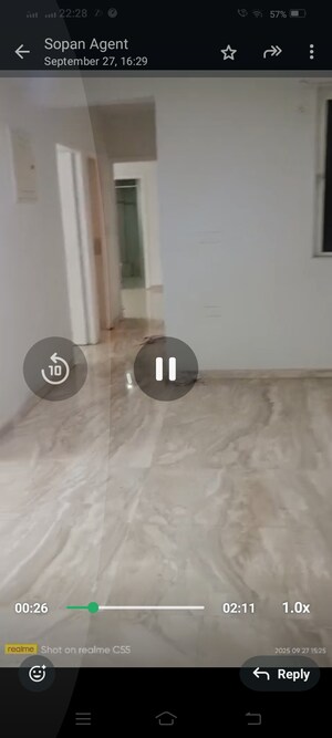 Bathroom in 2 BHK Apartment at Hiranandani Astra, Ghodbunder Road – for Rent