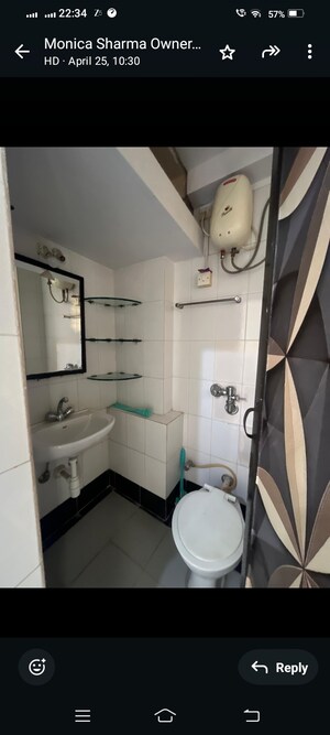 Bathroom in 3 BHK Apartment at Hiranandani Estate Princeton, Ghodbunder Road – for Rent
