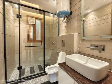 Bathroom in 4 BHK Builder Floor at Vasant Kunj – for Rent