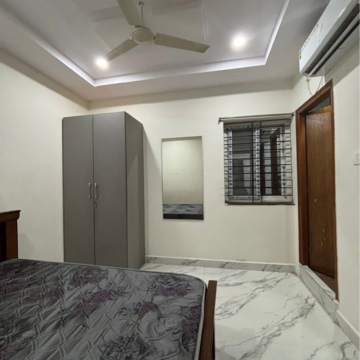 Bedroom in 1 BHK Apartment at Sri Sai Nivas Kondapur, Kothaguda – for Rent