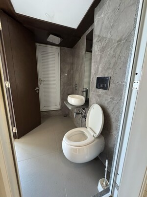 Bathroom in 2 BHK Apartment at Ruparel Ariana, Parel – for Rent