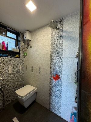 Bathroom in 2 BHK Apartment at Bhakti Sagar Apartment CHS, Lower Parel – for Rent