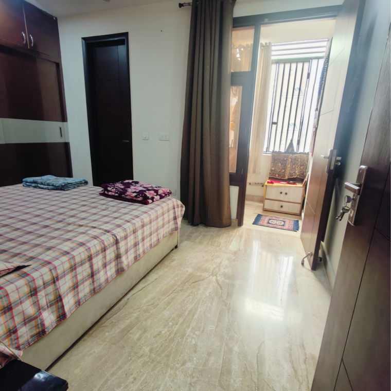 Bedroom, malviya nagar 3 Bedroom 1800 Sq.Ft. Builder Floor In Malviya Nagar Delhi 9295979